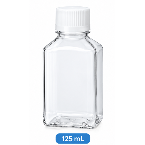 PET Square Media Bottle