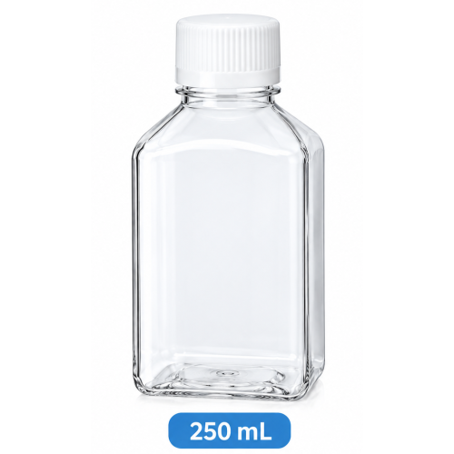PET Square Media Bottle