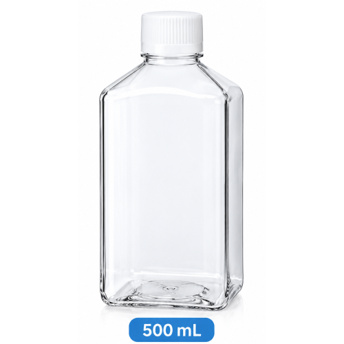 PET Square Media Bottle